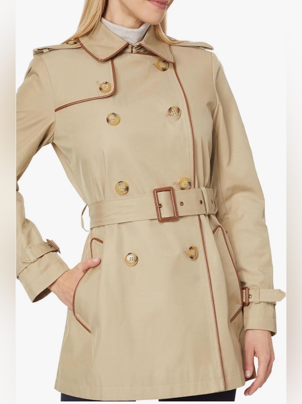 Lauren Ralph Lauren Rain Coat Color: Sand. Women’s